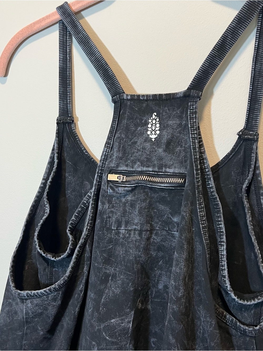 FP Movement By Free People Mineral Black Hotshot Onesie Dress Small - Picture 6 of 11